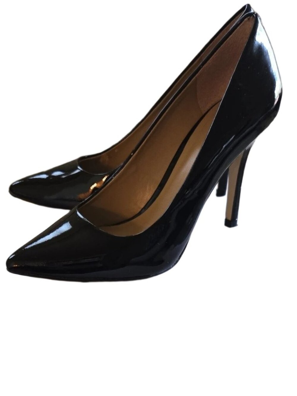 Ann Taylor Cynthia Patent Leather Pump 4" Heel Black GUC - 7